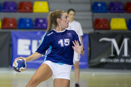 Partido Universidad de Málaga - Universidad de Primorska. Categoría femenina. Campeonato Europeo Universitario de Balonmano. Antequera. Julio de 2017