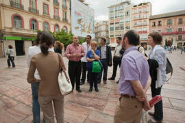 Visita anual de la conferencia de la RedOTRI en el centro histórico de Málaga. Junio de 2010
