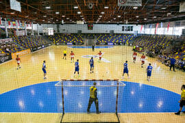 Partido Universidad Duisburg-Essen - Universidad de Marmara. Categoría masculina. Campeonato Europeo Universitario de Balonmano. Antequera. Julio de 2017