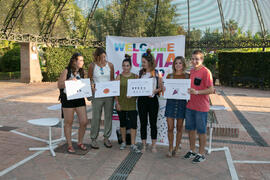 Welcome to UMA. Bienvenida a los alumnos de intercambio internacional de la Universidad de Málaga. Jardín botánico. Octubre de 2017