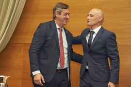 Toma de posesión de Pedro Cañada Rudner como nuevo Director de Infraestructuras de Apoyo a la Investigación de la Universidad de Málaga. Edificio del Rectorado. Abril de 2024