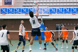 Partido masculino Universidad de Málaga - Universidad de Vigo. Campeonato de España Universitario de Voleibol. Complejo Polideportivo Universitario. Abril de 2018