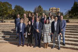 Equipo de Dirección de la Universidad de Málaga. Jardín Botánico. Enero de 2023