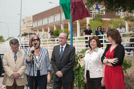 Inauguración de la glorieta "Alejandro Rodríguez Carrión" en la Facultad de Derecho de la Universidad de Málaga. Mayo de 2010