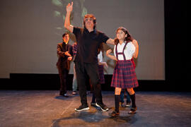 Ensayos para la Gala Inaugural de la XXIV edición de Fancine de la Universidad de Málaga. Teatro Cervantes. Noviembre de 2014