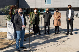 Intervención de José Luis Martín García en la inauguración de su escultura en la Facultad de Estudios y Sociales y del Trabajo de la Universidad de Málaga. Campus de Teatinos. Marzo de 2021