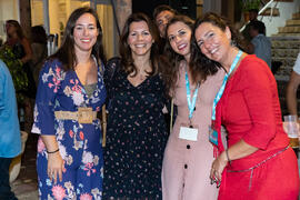 Personal de la FGUMA en el concierto de Free Soul Band. Festival solidario en los Baños del Carmen. Cursos de Verano de la Universidad de Málaga. Málaga. Julio de 2019