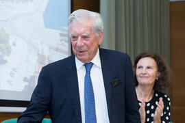 Mario Vargas Llosa. Curso "La ciudad como arquetipo. Literatura, historia y arte. Europa y América". Edificio del Rectorado. Septiembre de 2018