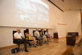 Equipo decanal. Bienvenida a los alumnos de primer curso de Económicas. Paraninfo. Septiembre de 2015