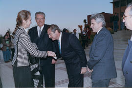 Inauguración de la Facultad de Psicología y la Biblioteca General por parte de la Infanta Elena. Campus de Teatinos, Málaga. Diciembre de 1993