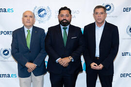 Photocall. Gala del Deporte Universitario 2019. Escuela Técnica Superior de Ingeniería de Telecomunicaciones. Junio de 2019