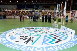 Acto de clausura y entrega de medallas. 14º Campeonato del Mundo Universitario de Fútbol Sala 2014 (FUTSAL). Antequera. Julio de 2014