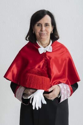 Retrato de Emilia Casas Baamonde previo a su investidura como Doctora "Honoris Causa" por la Facultad de Derecho de la Universidad de Málaga. Paraninfo. Noviembre de 2022