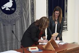 Toma de posesión de Elidia Beatriz Blázquez Parra como nueva Vicerrectora Adjunta de Movilidad Internacional de la Universidad de Málaga. Edificio del Rectorado. Abril de 2024