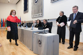 Yolanda García Calvente toma posesión como nueva vicerrectora de Personal Docente e Investigador de la Universidad de Málaga. Paraninfo.  Enero de 2016