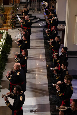Concierto de la Banda de Música de la Archicofradía del Paso y la Esperanza en su Casa Hermandad. Málaga. Marzo de 2021