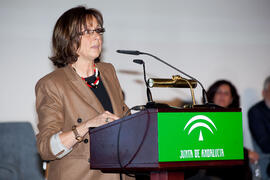 Entrega de distinciones por el Día de Andalucía. Escuela Técnica Superior de Ingeniería Informática. Febrero de 2011