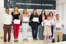 Graduación de los alumnos del CIE de la Universidad de Málaga. Centro Internacional de Español. Mayo de 2015