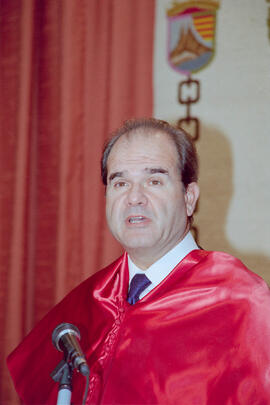 Apertura del Curso Académico 1998/1999 de la Universidad de Málaga. Paraninfo. Octubre de 1998