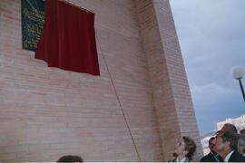 Inauguración de la Facultad de Psicología y la Biblioteca General por parte de la Infanta Elena. Campus de Teatinos, Málaga. Diciembre de 1993