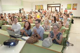 Asistentes a la graduación del alumnado del CIE de la Universidad de Málaga. Centro Internacional de Español. Julio de 2015