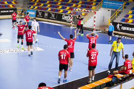 Partido Rusia - Egipto. Categoría masculina. Campeonato del Mundo Universitario de Balonmano. Antequera. Julio de 2016