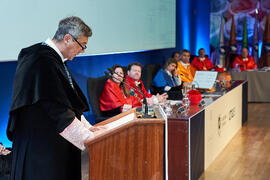 Discurso de Teodomiro López en la investidura de Miquel Roca i Junyent como Doctor "Honoris Causa" por la Universidad de Málaga. Paraninfo. Diciembre de 2024