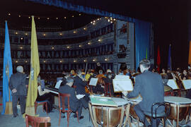 Investidura como Doctor "Honoris Causa" de D. Manuel Alcántara por la Universidad de Málaga. Teatro Cervantes. Noviembre de 2000