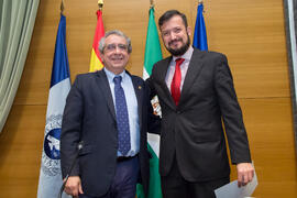 Toma de Posesión de Antonio Peláez Verdet como nuevo Director de Secretariado del Centro Internacional de Español de la Universidad de Málaga. Edificio del Rectorado. Febrero de 2018