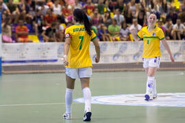 Partido Brasil contra España. 14º Campeonato del Mundo Universitario de Fútbol Sala 2014 (FUTSAL). Antequera. Julio de 2014