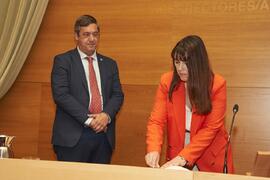 Toma de posesión de Natalia García Casares como nueva Delegada del Rector para las Relaciones en el Ámbito de la Salud de la Universidad de Málaga. Edificio del Rectorado. Abril de 2024