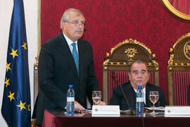 Intervención de José María Martín Delgado en el homenaje a Matías Cortés. Facultad de Derecho de la Universidad de Granada. Mayo de 2018