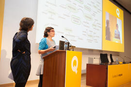 Presentación del proyecto "Agronautas", de PEZ Estudio. V Foro Arquia/Próxima 2016: Futuro Imperfecto. Paraninfo. Octubre de 2016