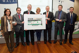 Presentación Cupón de la ONCE dedicado a "Andalucía Tech" de la Universidad de Málaga. Rectorado. Enero de 2012