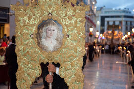 Procesión Magna Mariana con motivo del "Mater Dei". Centro histórico de Málaga. Septiembre de 2013