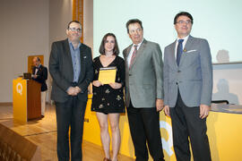Entrega de becas. V Foro Arquia/Próxima 2016: Futuro Imperfecto. Paraninfo. Octubre de 2016
