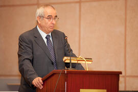 Homenaje a D. Antonio Valle, catedrático de la Facultad de Ciencias de la Universidad de Málaga. Septiembre de 2012
