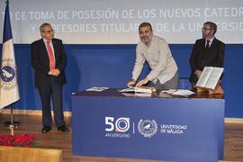 Toma de posesión de Francisco Manuel Llorente Marín como profesor titular del Área de Antropología Social de la Universidad de Málaga. Paraninfo. Diciembre de 2022