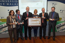 Presentación Cupón de la ONCE dedicado a "Andalucía Tech" de la Universidad de Málaga. Rectorado. Enero de 2012