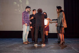 Ensayos para la Gala Inaugural de la XXIV edición de Fancine de la Universidad de Málaga. Teatro Cervantes. Noviembre de 2014