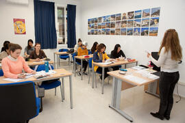 Desarrollo de una clase en el Centro Internacional de Español. Málaga. Enero de 2015