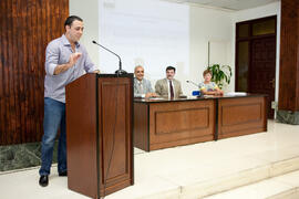 Intervención del alumno Joaquim Matins. Graduación de los alumnos del CIE de la Universidad de Málaga. Centro Internacional de Español. Julio de 2014