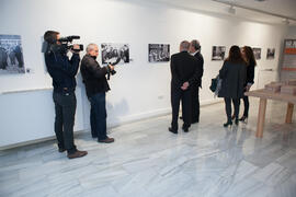 Inauguración de la exposición "Málaga, 50 años de la Facultad de Económicas" en el Archivo Municipal. Archivo Municipal. Noviembre de 2015