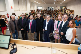 Autoridades. Conferencia inaugural del curso 2015-2016 de la Escuela Técnica Superior de Arquitectura de la Universidad de Málaga. Campus de El Ejido. Octubre de 2015