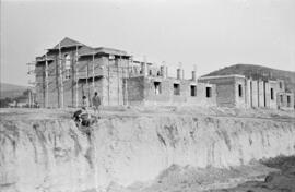 Iglesia en El Ejido. Construcción. Diciembre de 1957. Málaga (España).