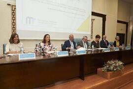 Mesa presidencial. Celebración del 50 Aniversario de la Facultad de Medicina de la Universidad de Málaga. Facultad de Medicina. Octubre de 2022