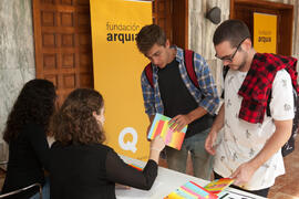 Entrega de acreditaciones. V Foro Arquia/Próxima 2016: Futuro Imperfecto. Paraninfo. Octubre de 2016