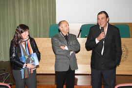 Inauguración de la exposición de Lorenzo Saval. Rectorado. Enero de 2008
