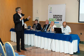 Reunión técnica. Campeonato Europeo de Golf Universitario. Antequera. Junio de 2019