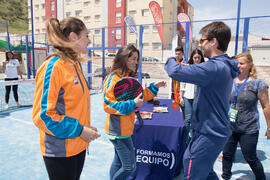Entrega de medallas. Campeonato de España Universitario de Pádel. Antequera. Abril de 2017